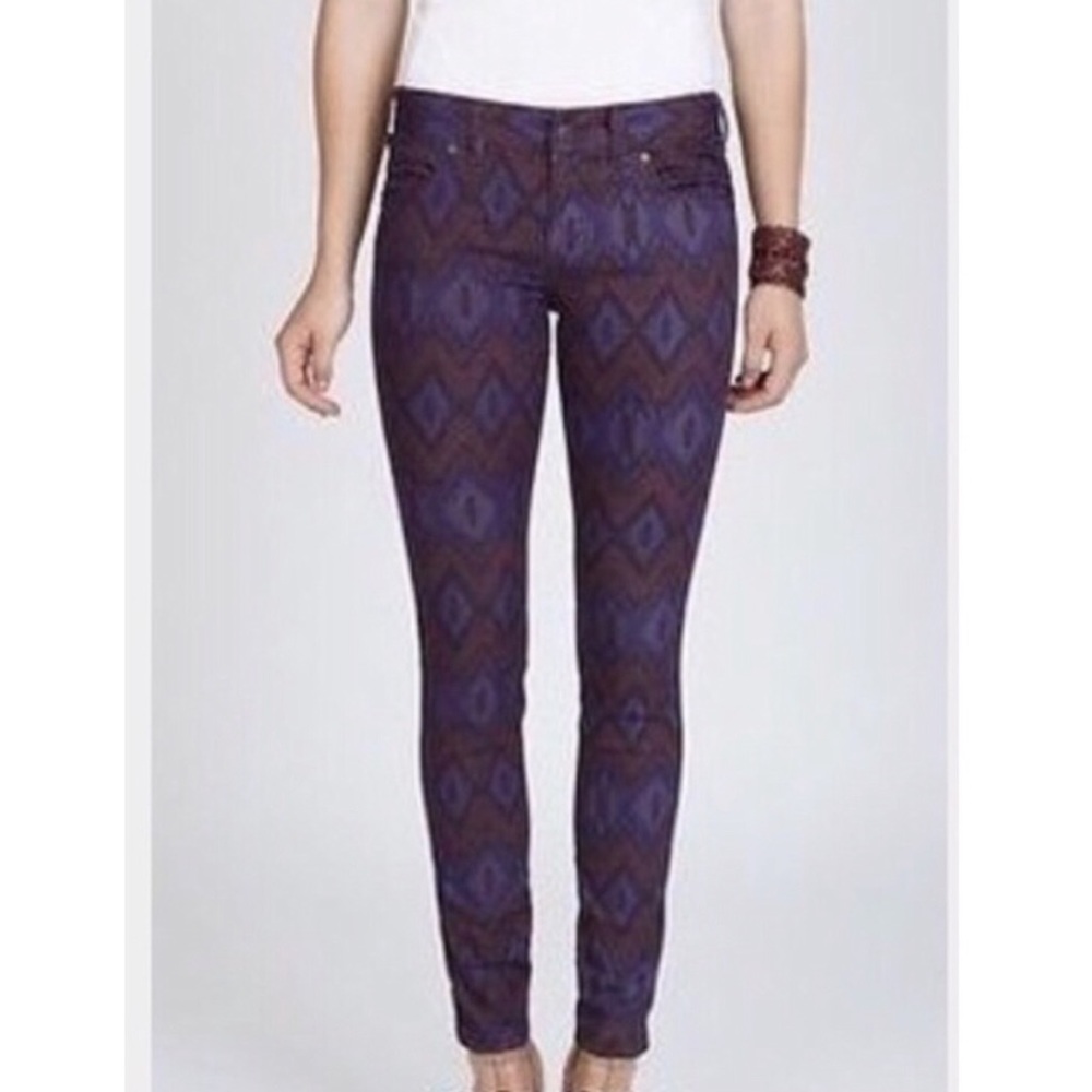 Free People Aztec Skinny Jeans size 26